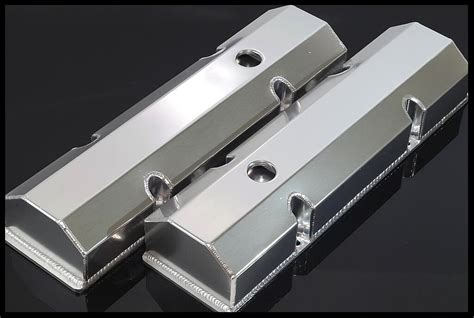 fabricated aluminum sbc valve covers|chevy finned aluminum valve covers.